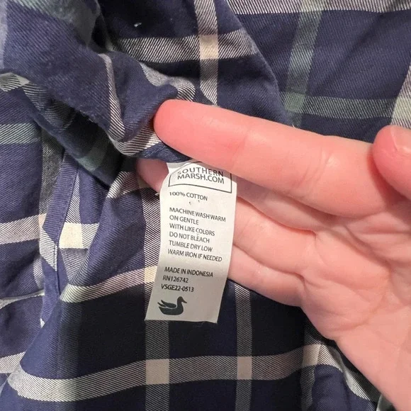 Southern Marsh men’s button down long sleeve shirt size Large - Picture 6 of 9